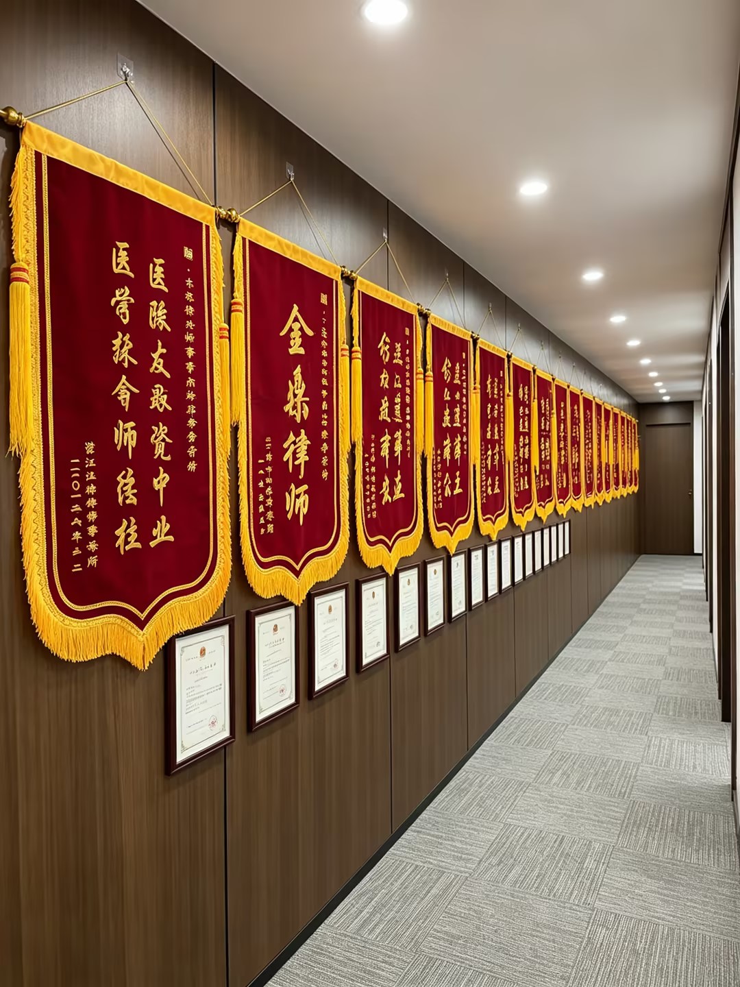 锦旗走廊